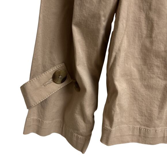 NEW Pact Organic Women S Storm Blvd Brushed Twill Double Breasted Light Jacket - Picture 7 of 11